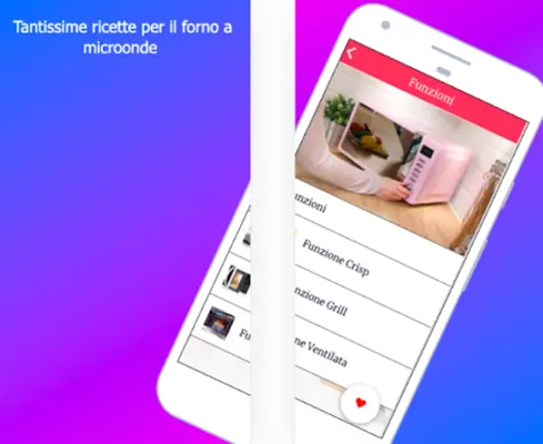 Ricette per il Forno a Microon android App screenshot 0